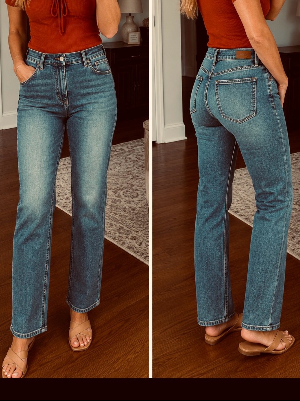 Joe's Jeans Women's Ankle Crop Straight Leg Jeans -Denim Size:24 30” length